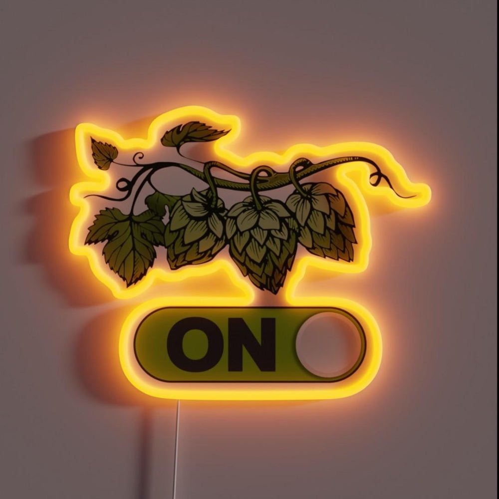 Hop On Bring Some Hops And Letsbrew Rgb Led Neon Sign - Shineneon
