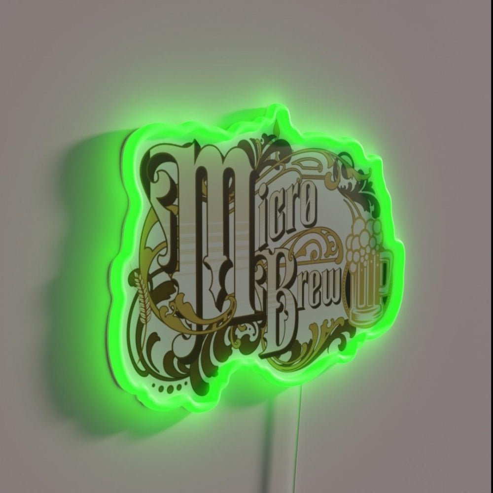 Hops Beer Brewing Microbrewery Micro Brew Rgb Led Neon Sign - Shineneon