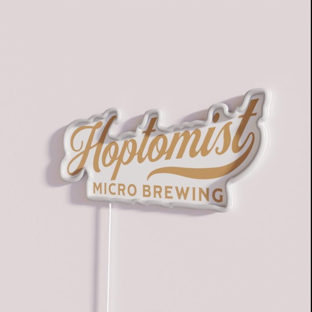 Hoptomist Hops Beer Brewing Microbrewery Brew Rgb Led Neon Sign - Shineneon