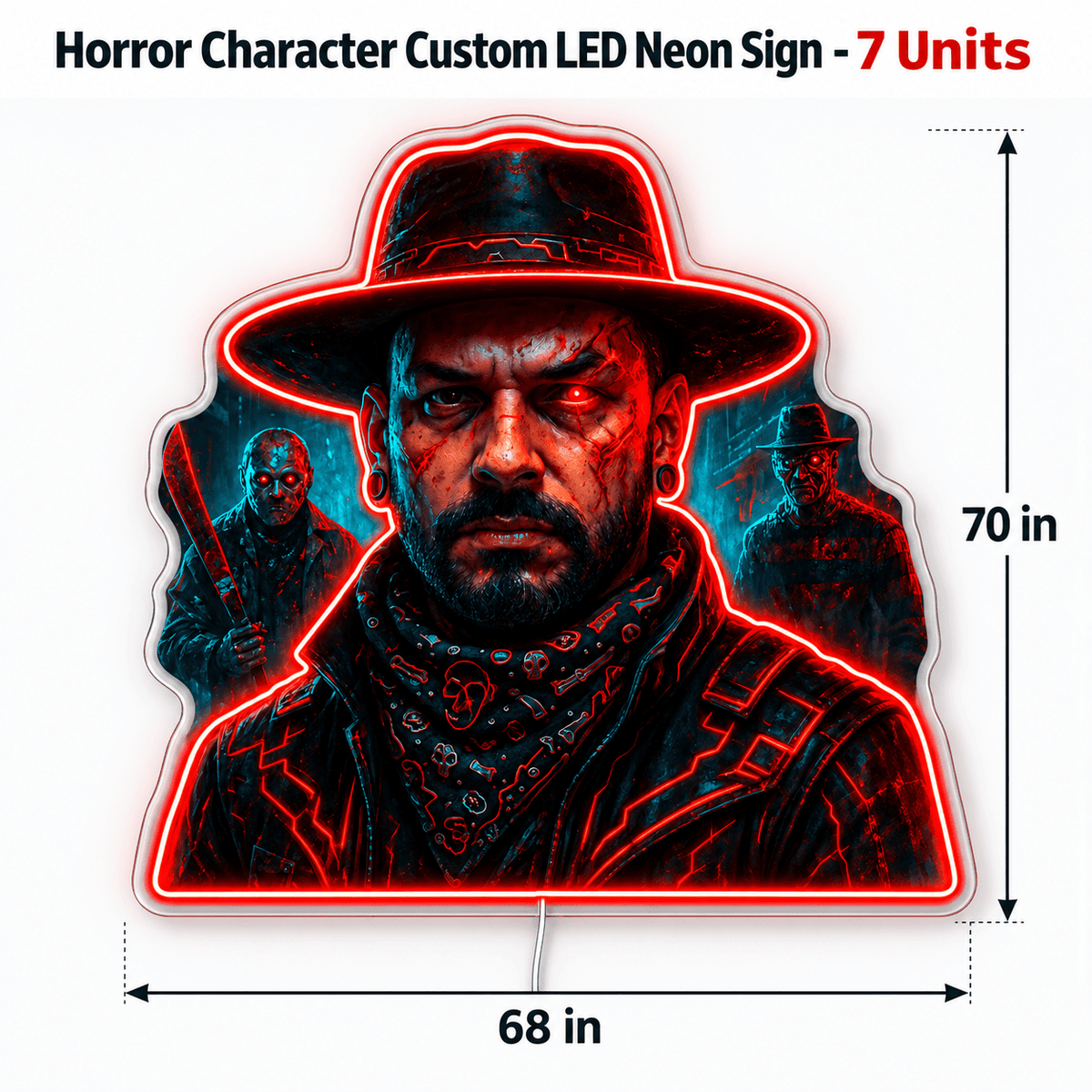 Horror Character Custom LED Neon Sign - 7 Unites - Shineneon
