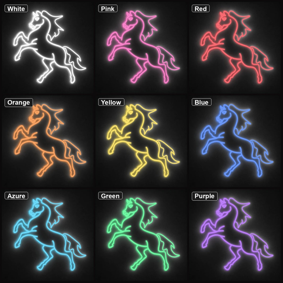 Horse LED Neon Sign Man Cave Neon Sign - Shineneon