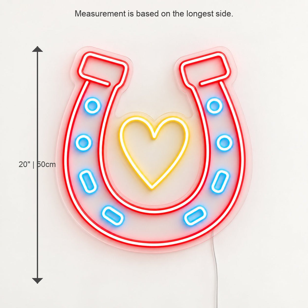Horseshoe Heart LED Neon Sign - Shineneon