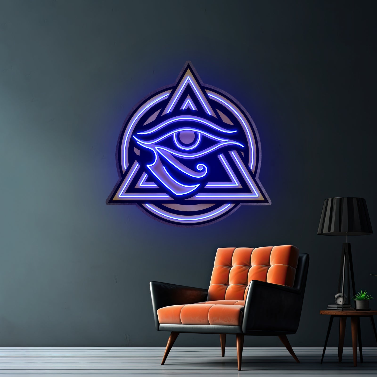 Horus Eye Led Neon Acrylic Artwork For Sale - LED neon sign view 5