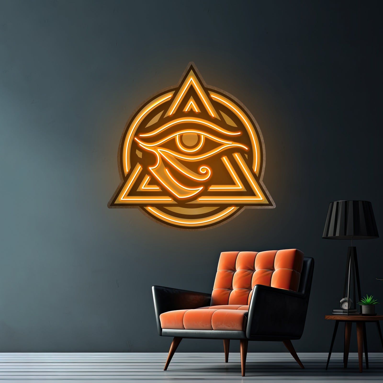 Horus Eye Led Neon Acrylic Artwork For Sale - LED neon sign view 6