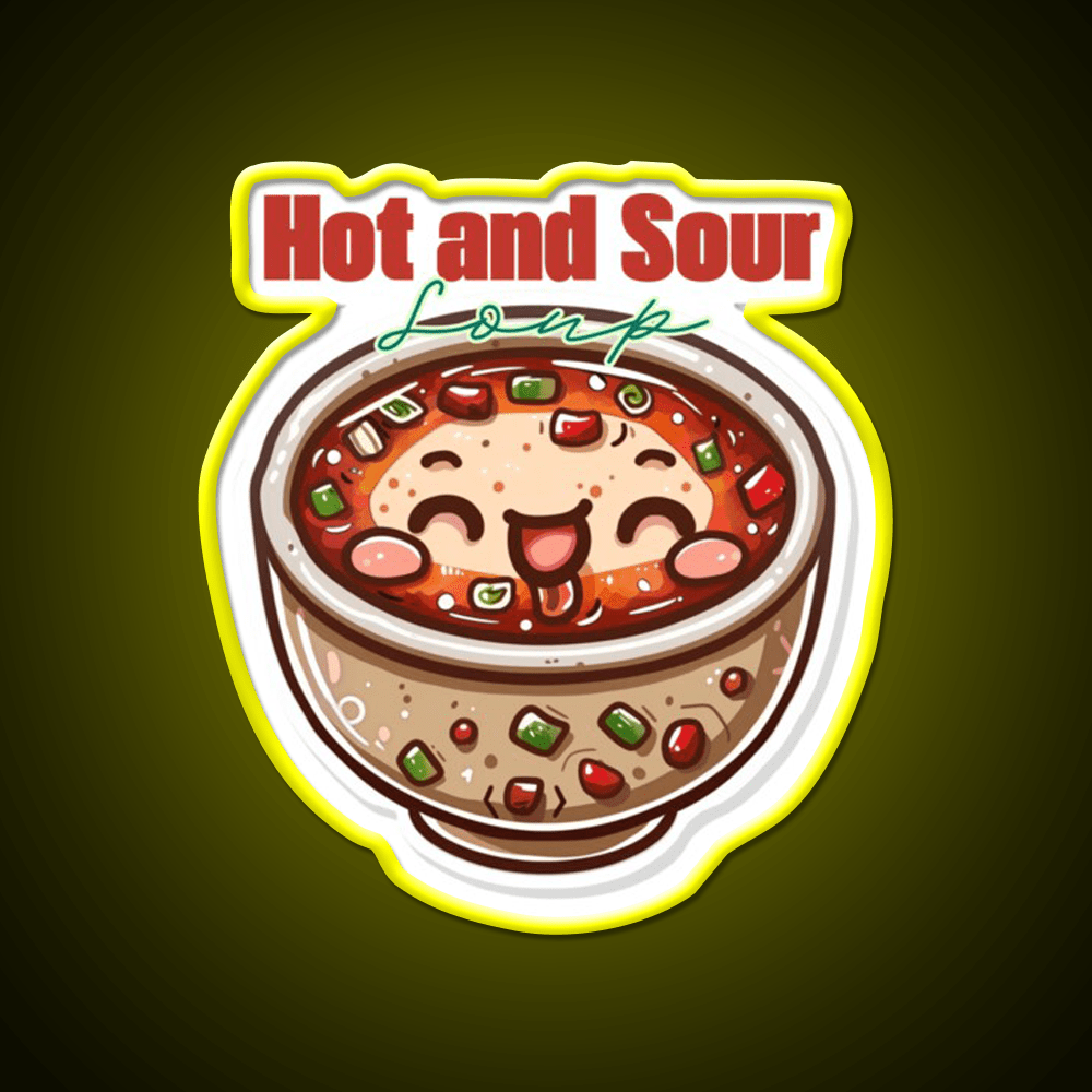 Hot And Sour Soup Led Neon Sign Chinese Food Rgb Color - Shineneon