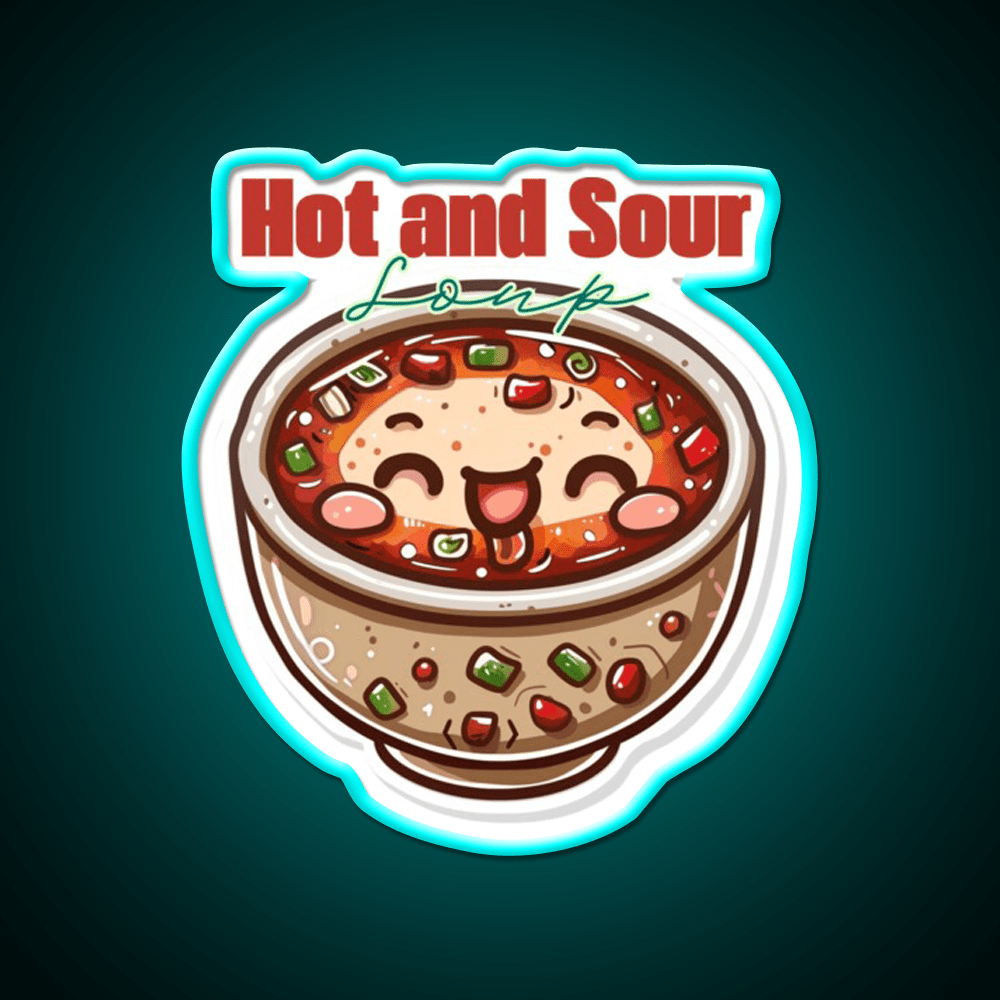 Hot And Sour Soup Led Neon Sign Chinese Food Rgb Color - Shineneon