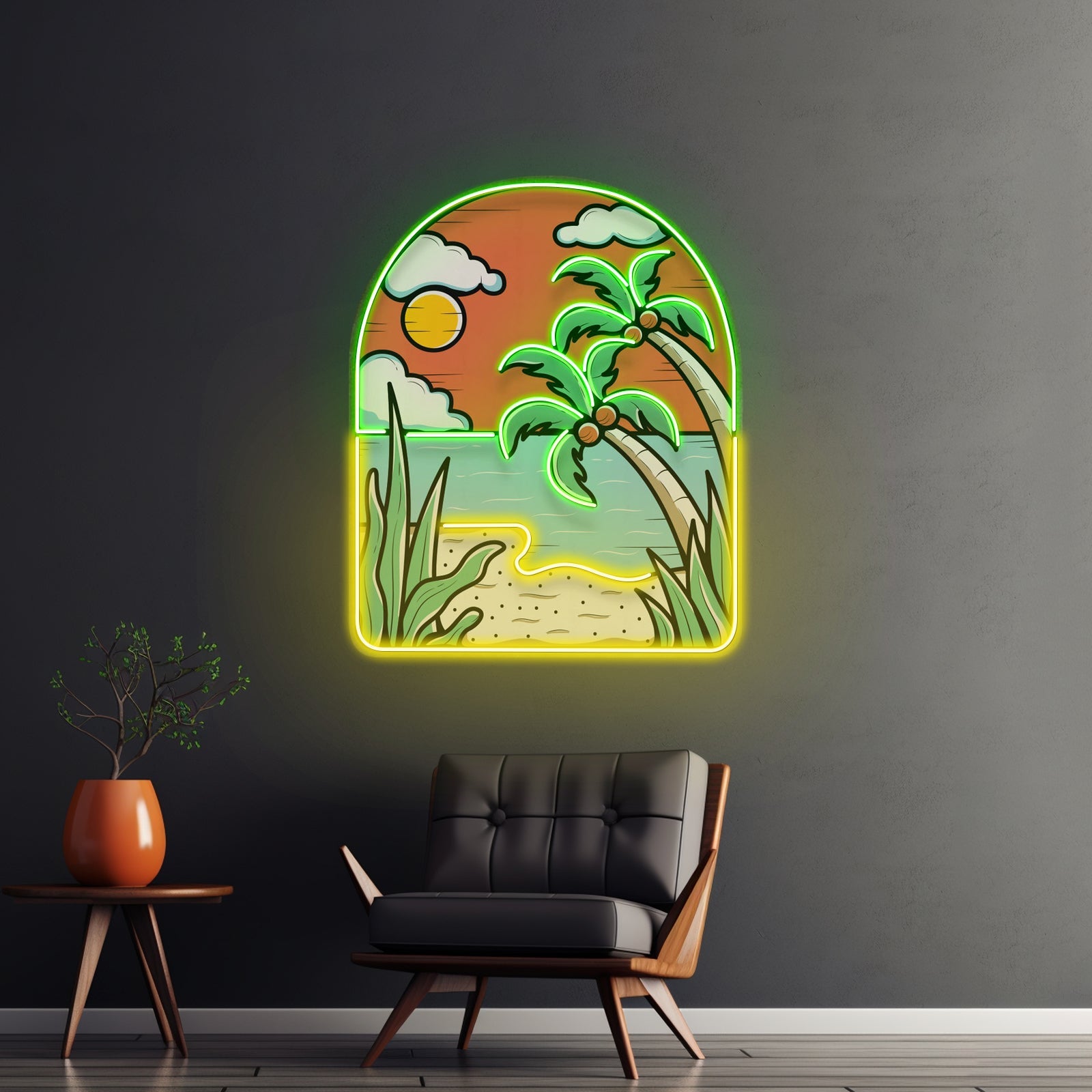 Hot Beach Led Neon Sign Light Custom Led Signs - Shineneon