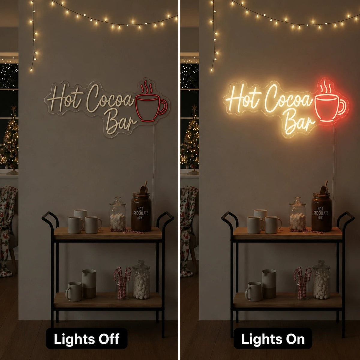 Hot Cocoa Bar LED Neon Sign - Shineneon