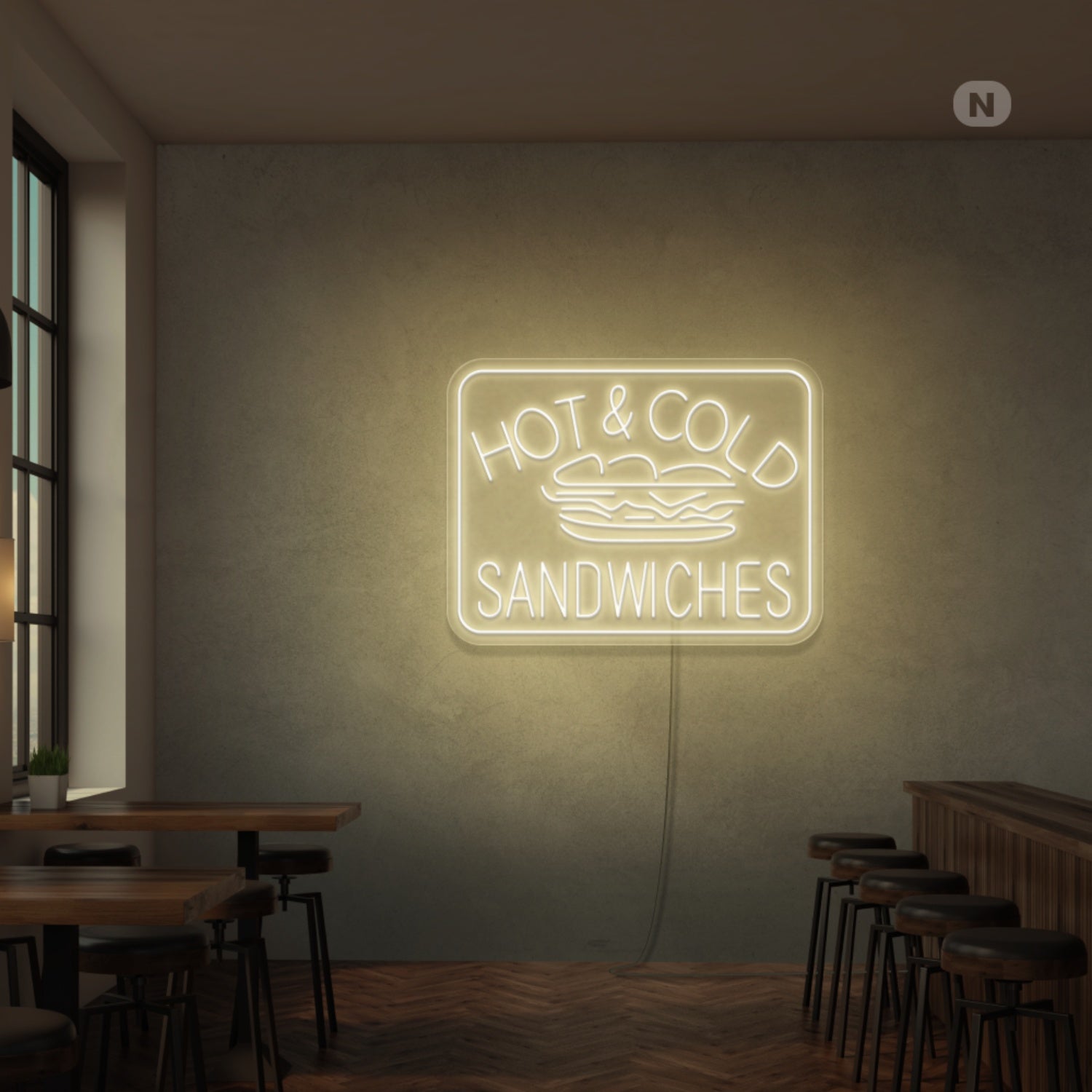 Hot Cold Sandwiches Neon Sign | Shineneon