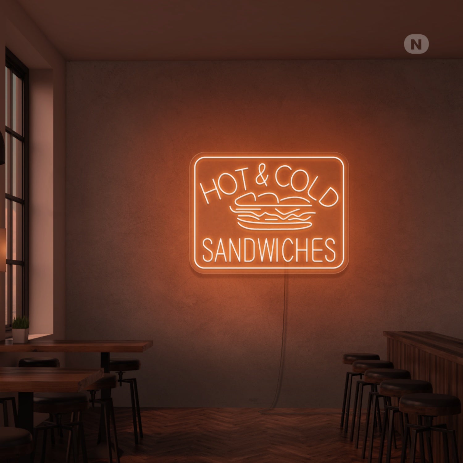 Hot Cold Sandwiches Neon Sign | Shineneon