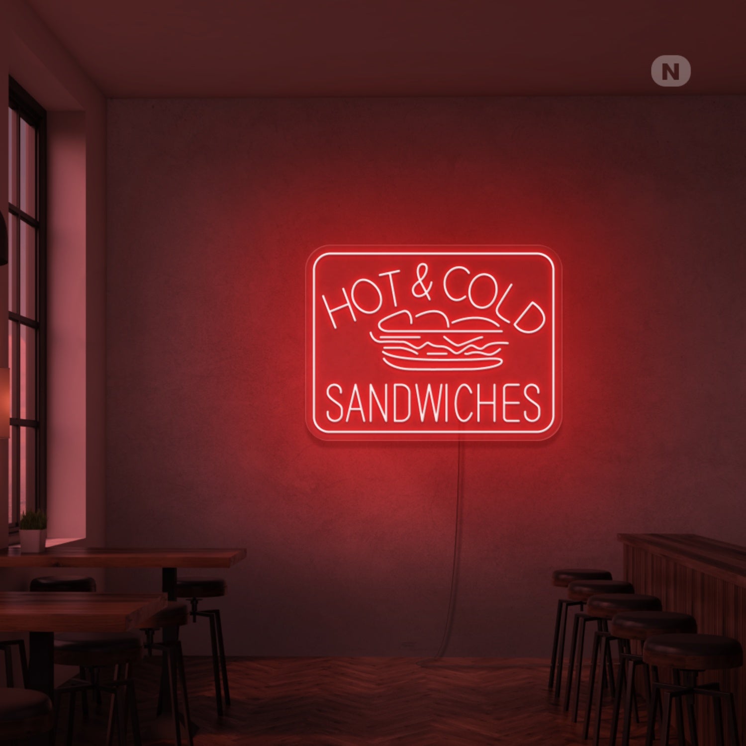 Hot Cold Sandwiches Neon Sign | Shineneon