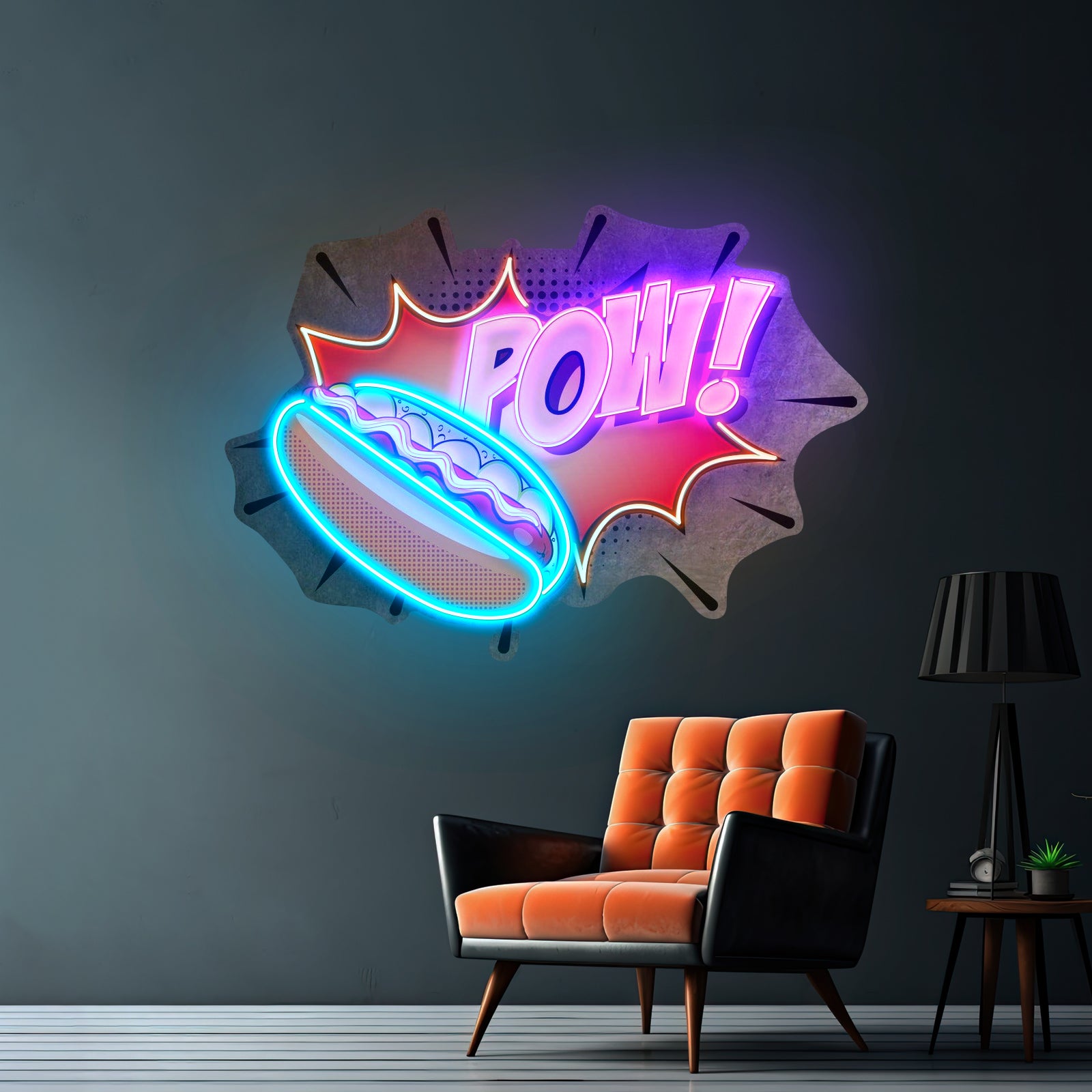 Hot Dog Custom Led Signs Artwork For Sale