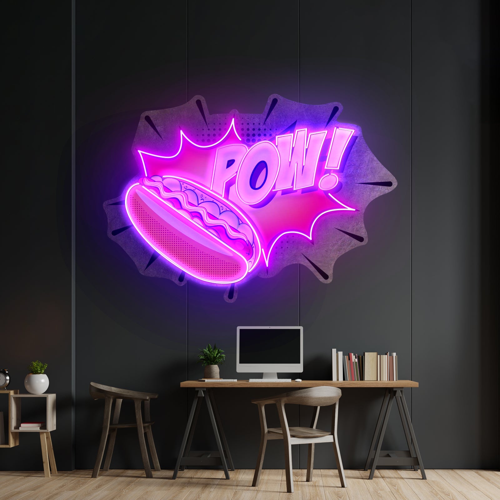 Hot Dog Custom Led Signs Artwork For Sale