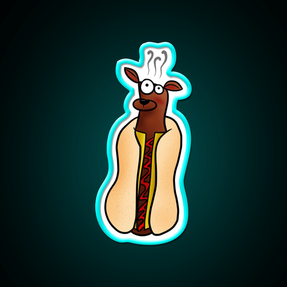 Hot Dog Fast Food Led Neon Sign For Burger Place Rgb Color - Shineneon