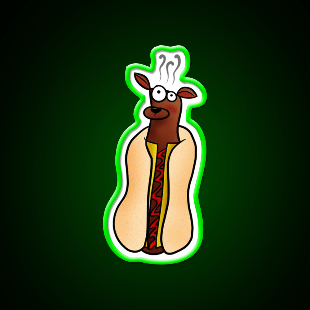 Hot Dog Fast Food Led Neon Sign For Burger Place Rgb Color - Shineneon