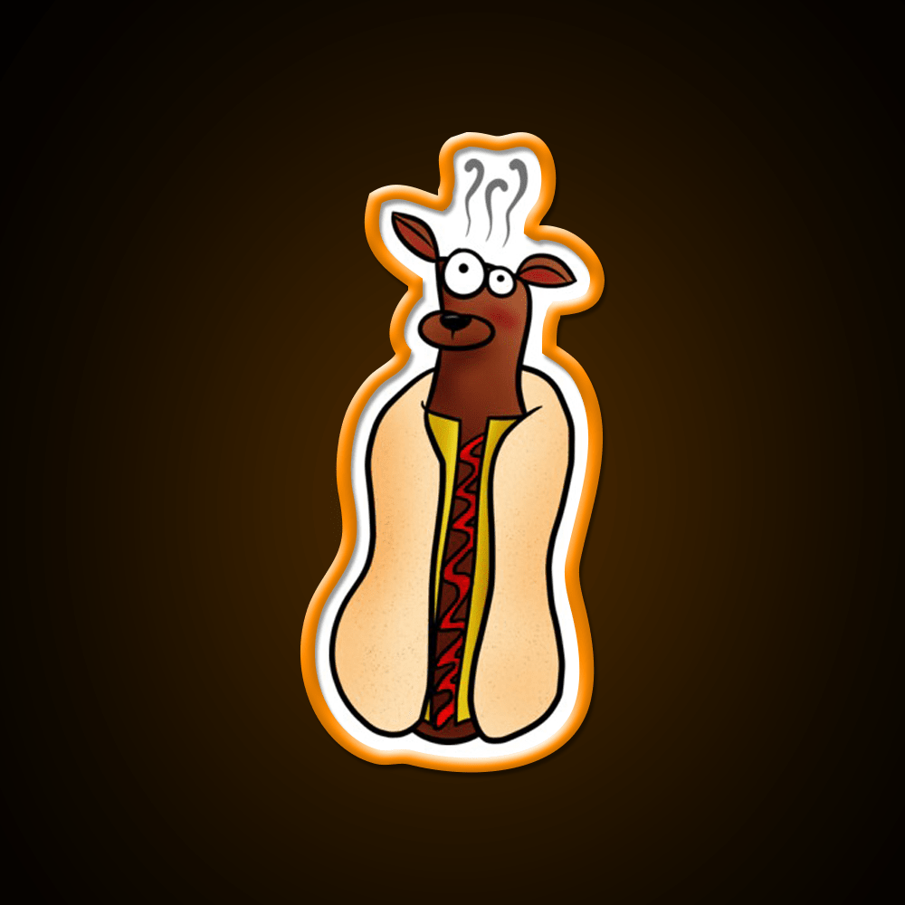 Hot Dog Fast Food Led Neon Sign For Burger Place Rgb Color - Shineneon