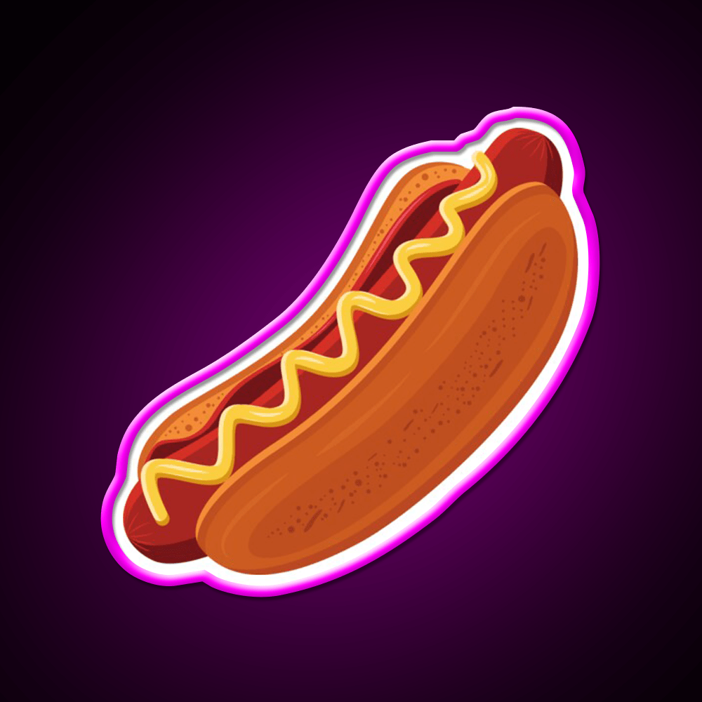 Hot Dog Fast Food Led Neon Sign For Burger Place Wall Art Rgb Color - Shineneon
