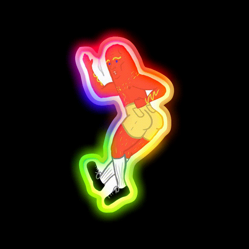 Hot Dog Fast Food Led Neon Sign For Burger Place Wall Decor Rgb Color - LED neon sign close-up detail