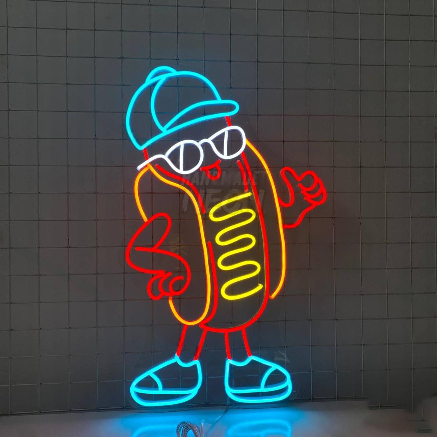 Hot Dog Man Led Neon Sign | Shineneon