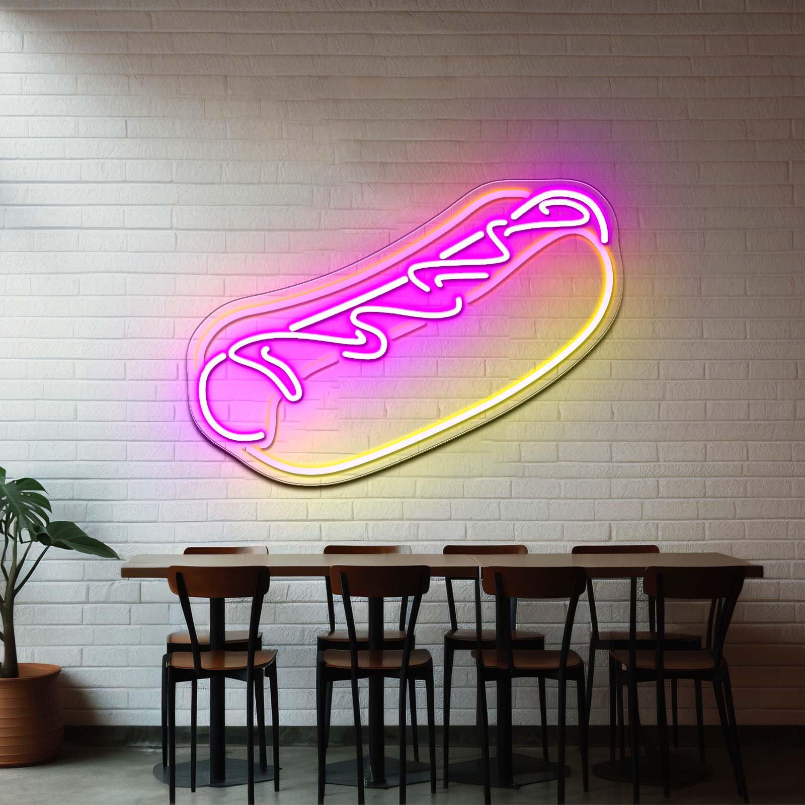 Hot Dog Neon Signs For Businesss Wall Decor - Shineneon