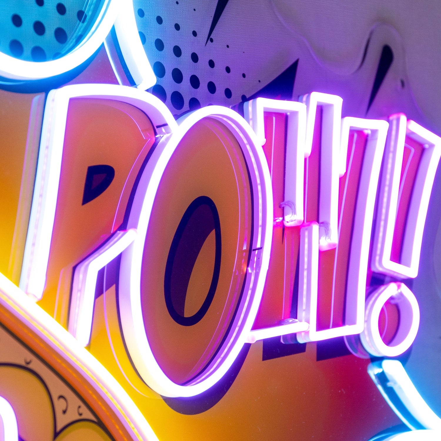 Hot Dog Pow Multicolor Uv Printed Led Neon Sign For Home Shop Decor | Shineneon