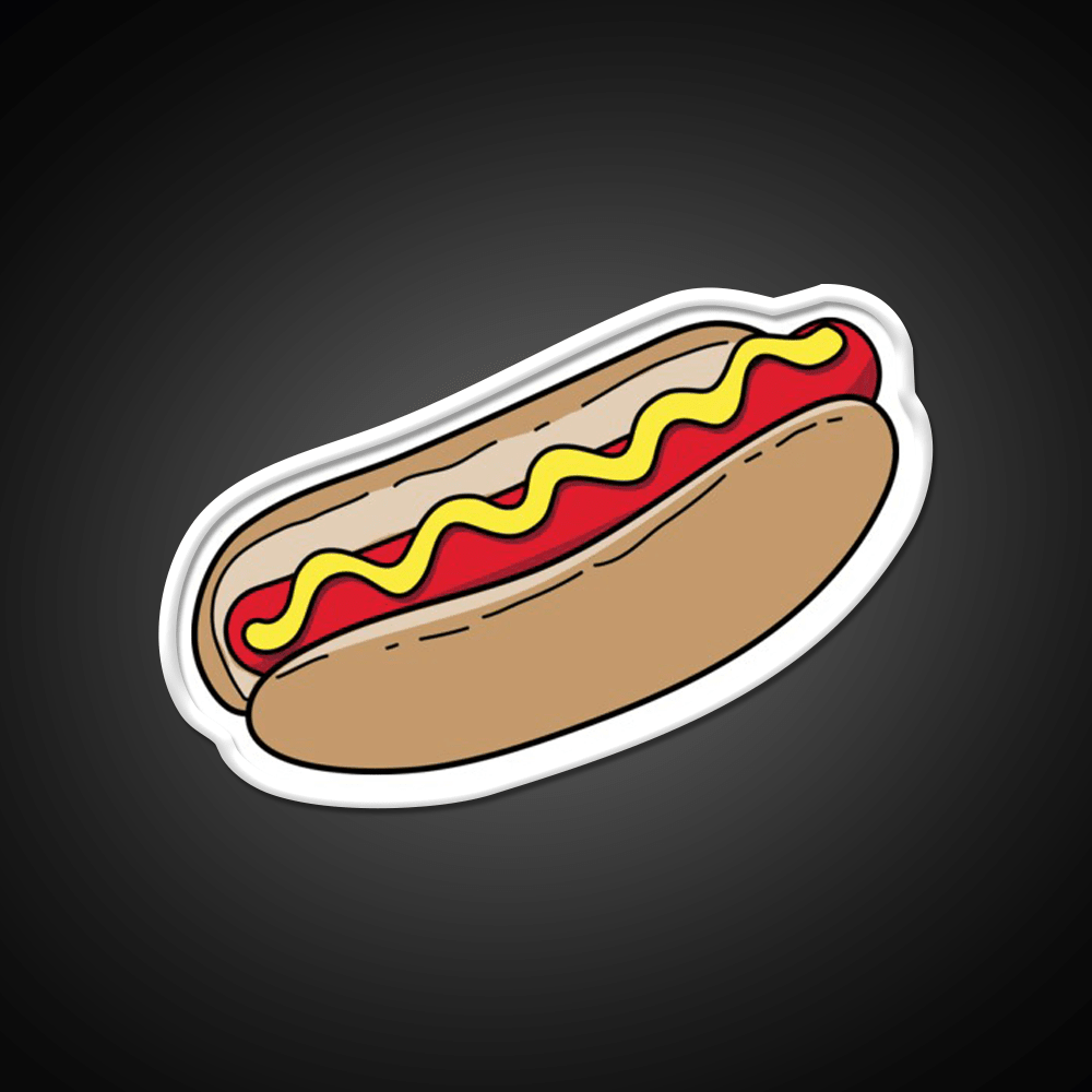 Hot Dog Snack Food Led Neon Sign For Snack Room Rgb Color - Shineneon