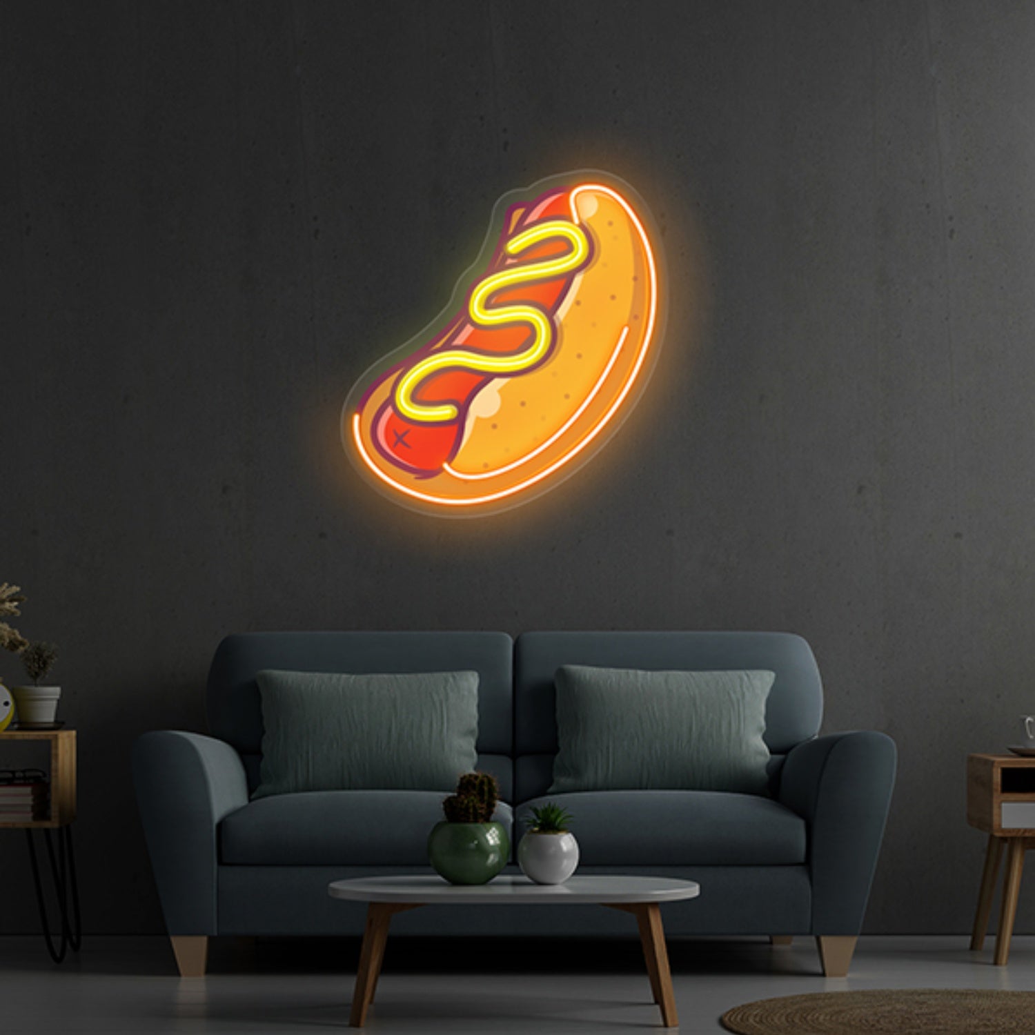 Hot Dog Uv Light Neon Artwork | Shineneon
