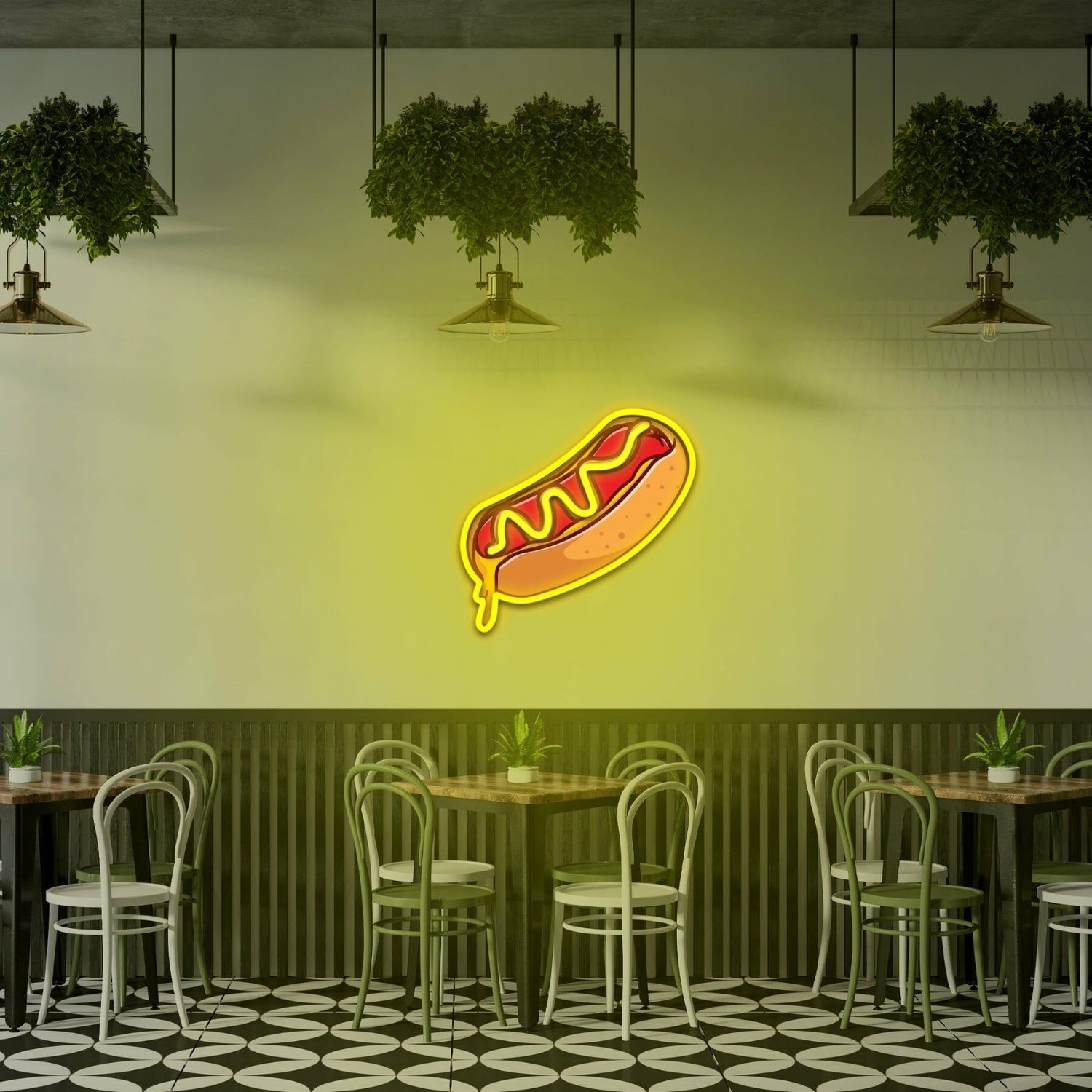 Hot Dog Uv Light Neon Artwork Illuminate Your Space | Shineneon