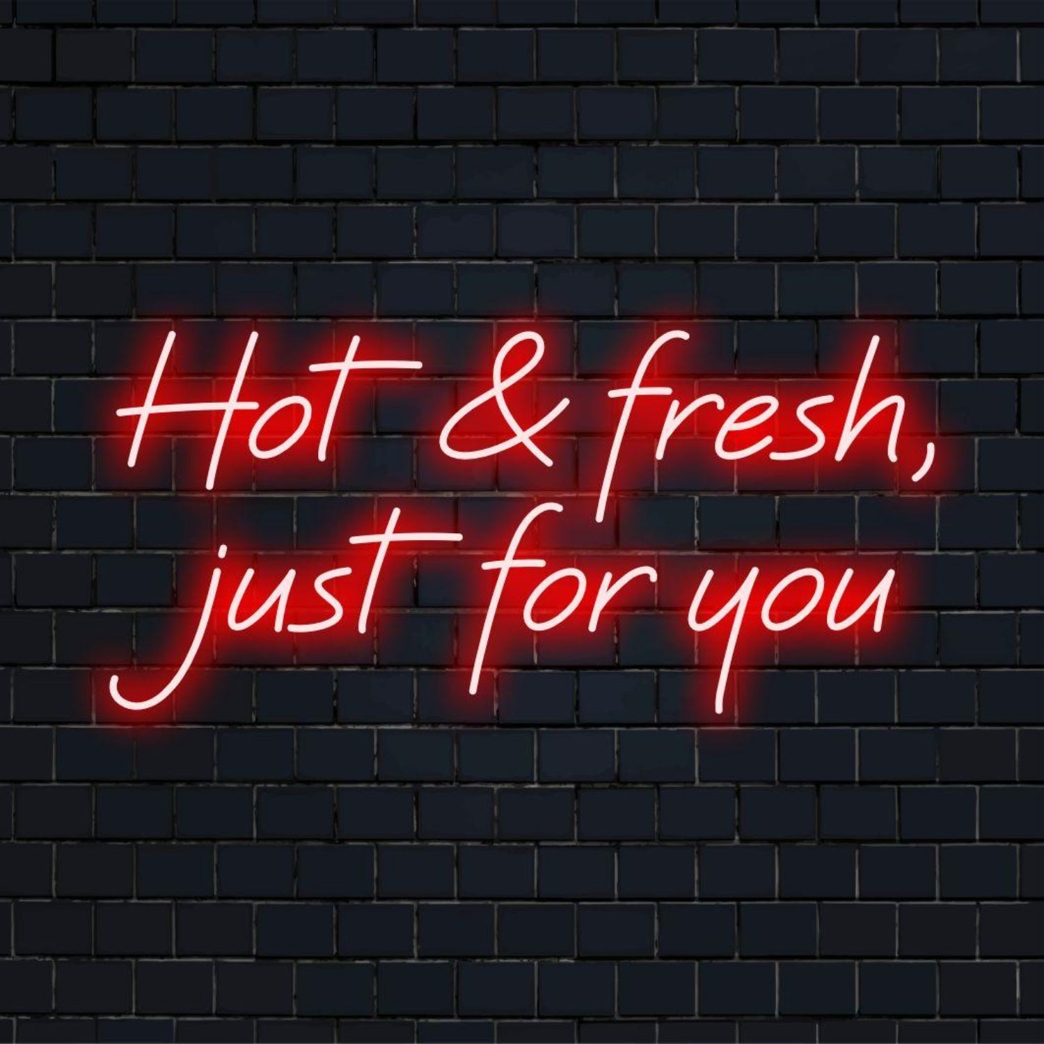 Hot Fresh For You Red Glow Led Neon Sign Cafe Bakery Decor | Shineneon