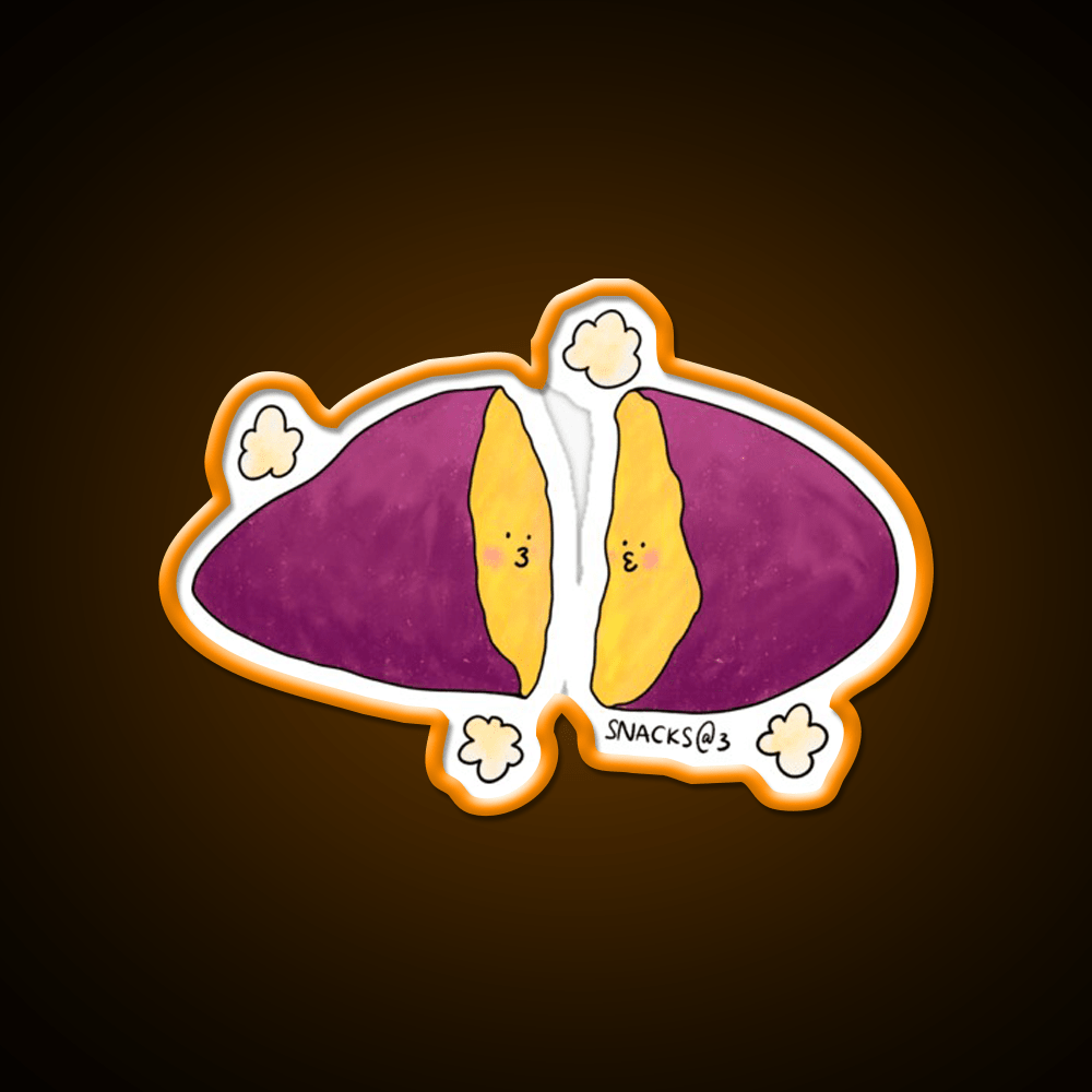 Hot Hot Baked Sweet Potato Snack Food Led Neon Sign Rgb Color - Shineneon