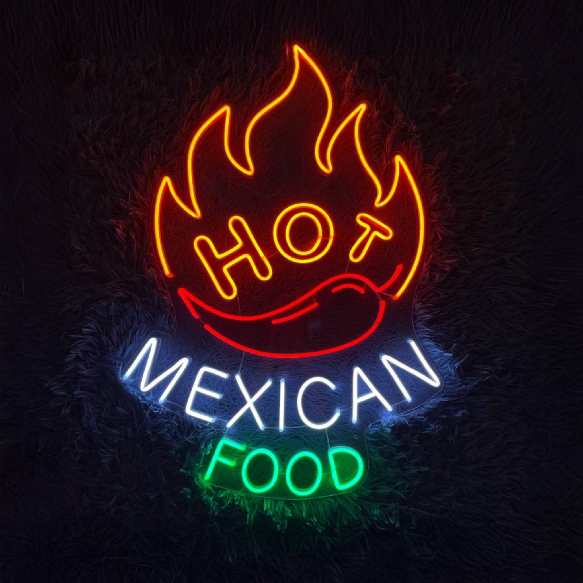 Hot Mexican Food Led Sign - Shineneon
