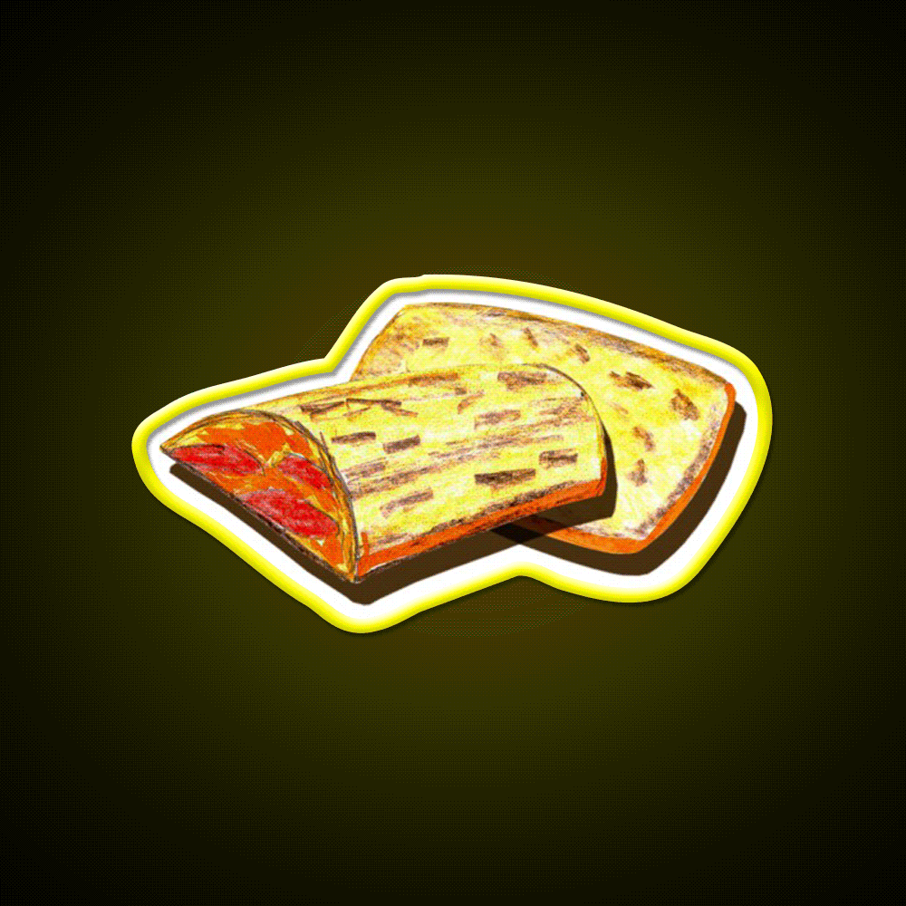 Hot Pockets Snack Food Led Neon Sign Rgb Color - Custom LED neon sign front view