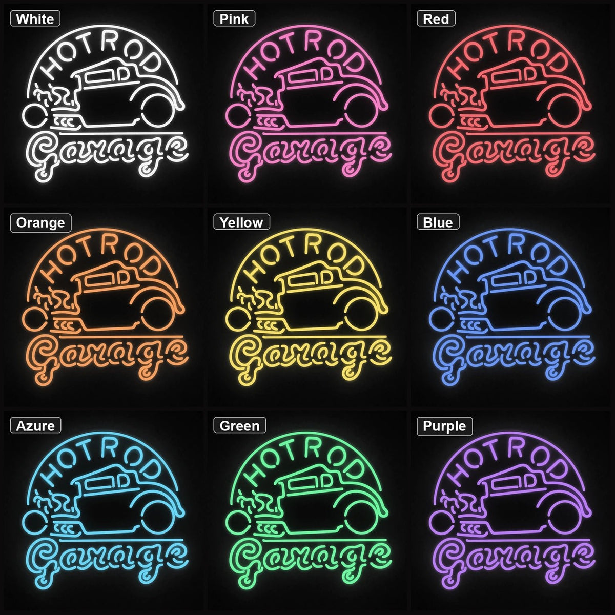 Hot Rod Garage LED Neon Sign Garage Neon Sign - Shineneon