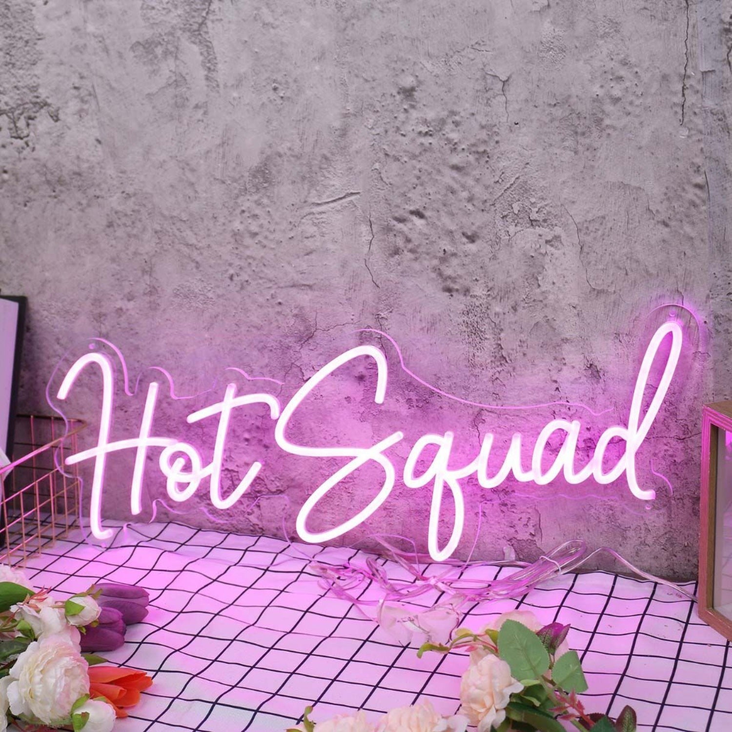 Hot Squad Purple Led Neon Sign - Shineneon