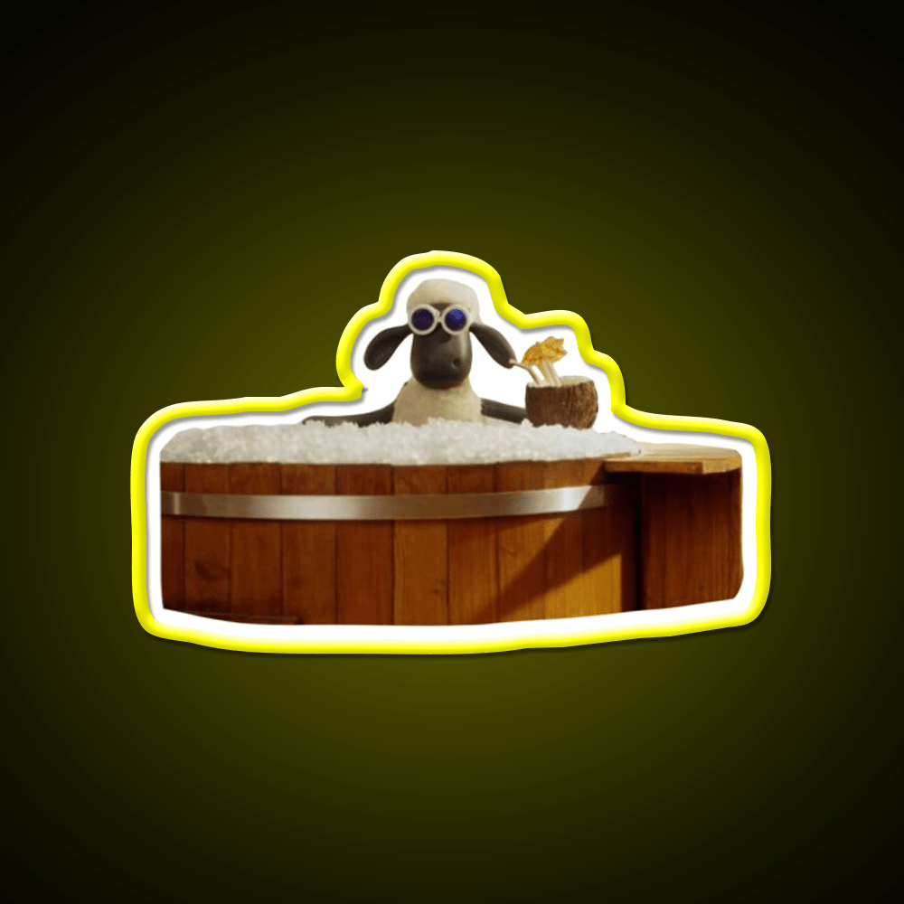 Hot Tub Shaun Cocktail Bar Decor Led Neon Sign Rgb Color - Shineneon