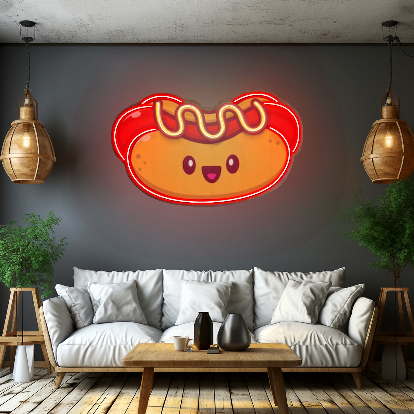 Hotdog Baby Custom Led Signs Artwork For Sale