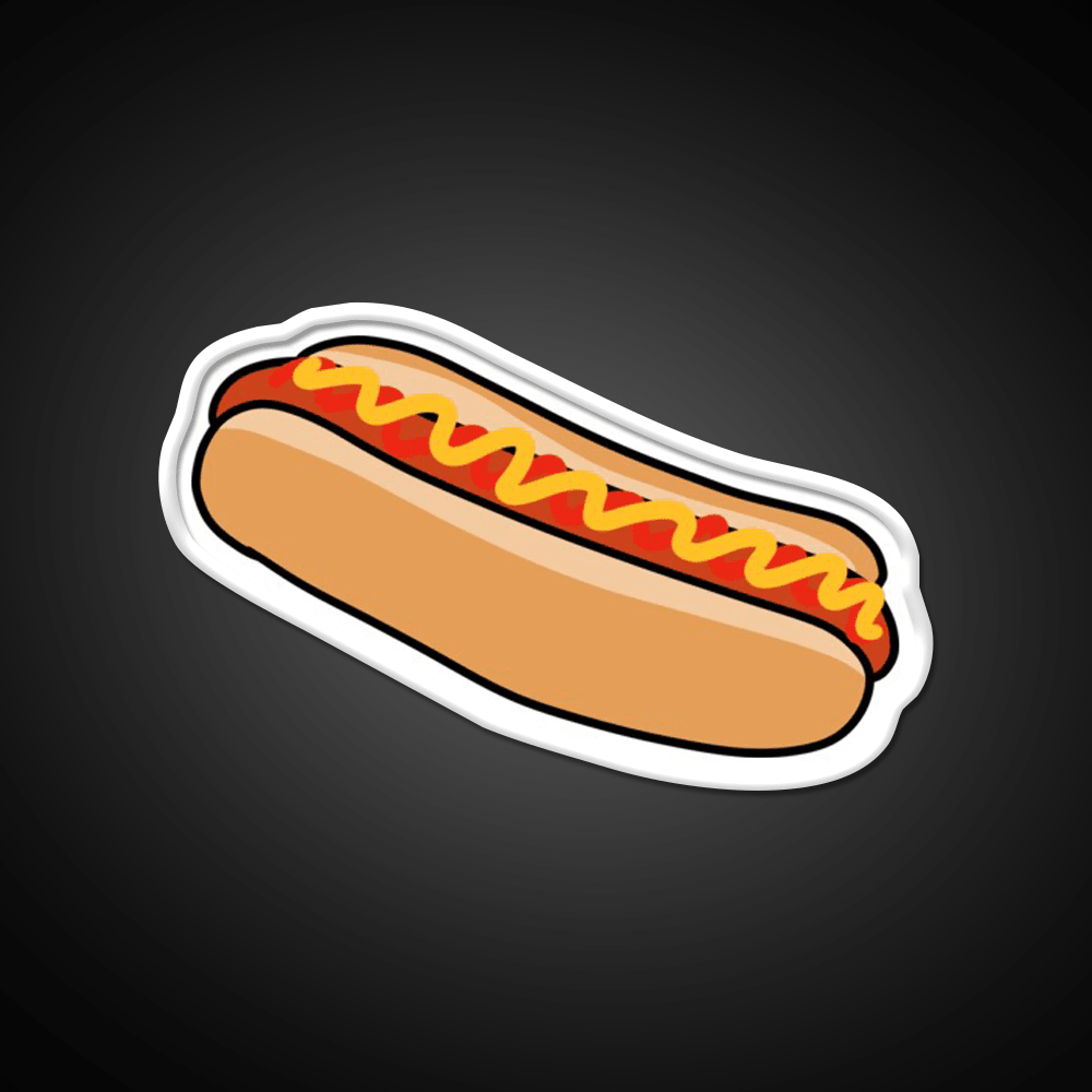 Hotdog Fast Food Led Neon Sign For Burger Place Open Food Sign Rgb Color - Shineneon