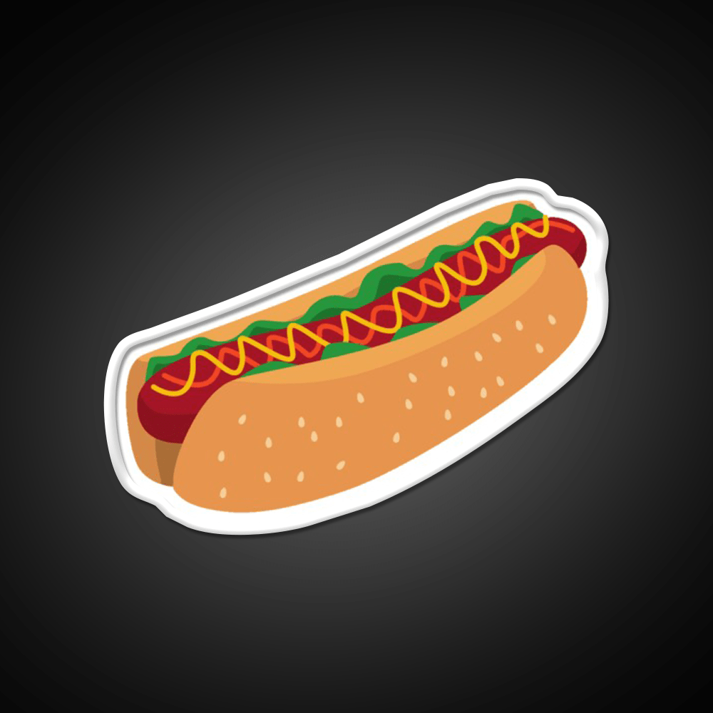 Hotdog Fast Food Led Neon Sign For Burger Place Rgb Color - Shineneon