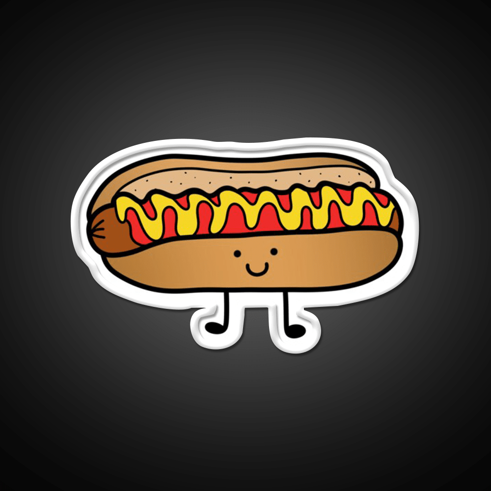 Hotdog Periito Caliente Fast Food Led Neon Sign For Burger Place Rgb Color - Shineneon