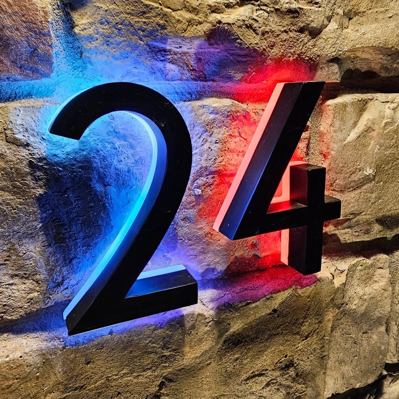 House Letter 24 Backlit Channel Letters Led Light Sign - Shineneon