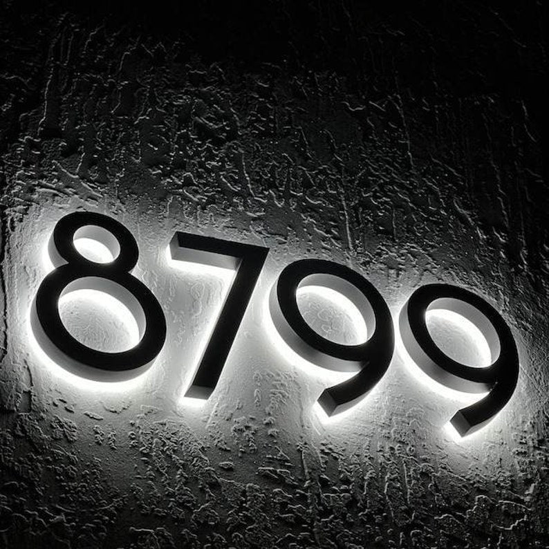 House Letter 8799 Backlit Channel Letters Led Light Sign - Shineneon
