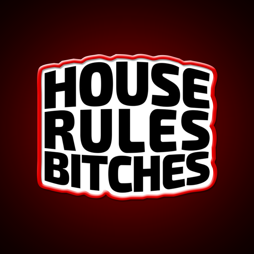 House Rules Bitches Beer Pong Beer Bar Decor Led Neon Sign Rgb Color - LED neon sign view 10