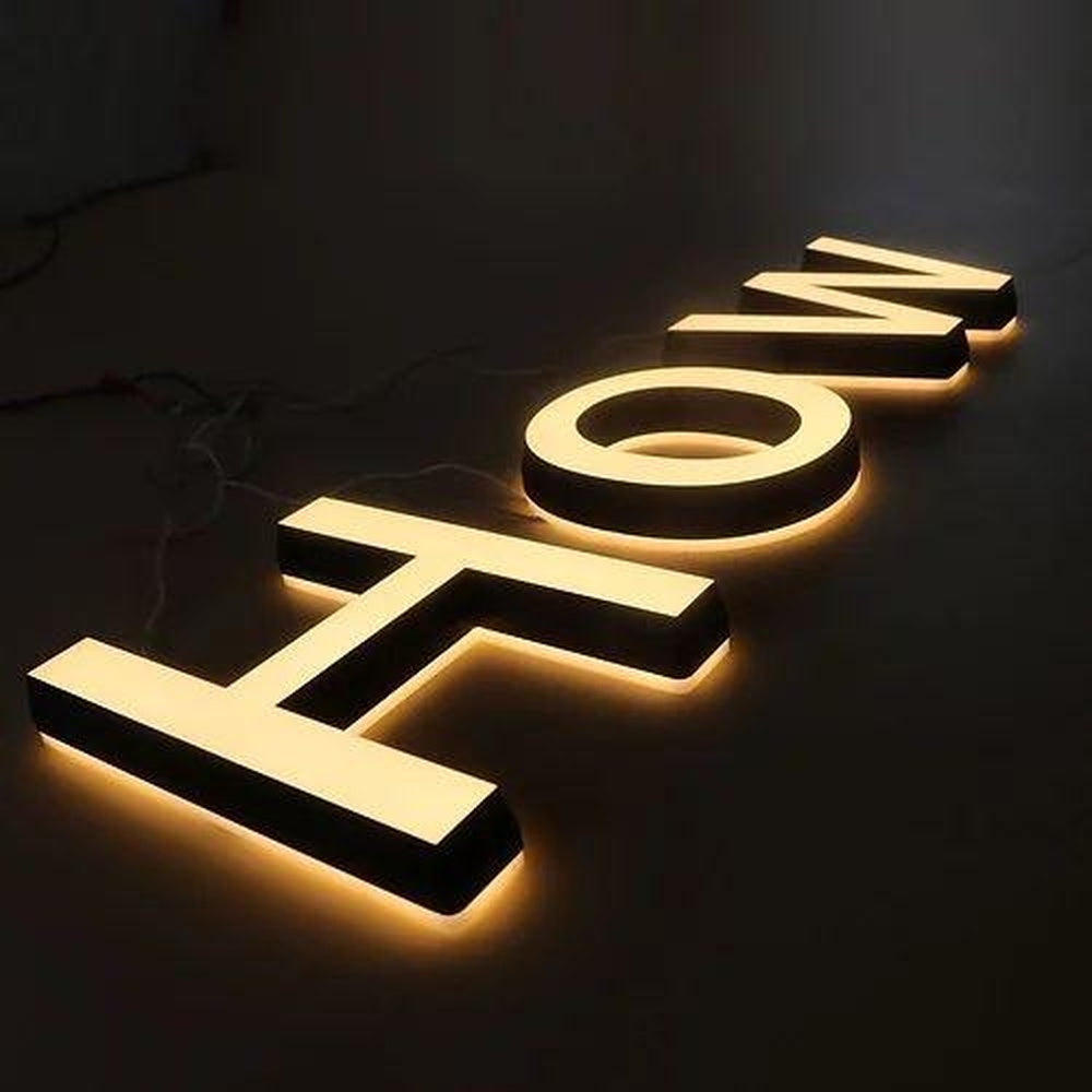 How 3D Front And Back Lit Letters Metal Led Sign