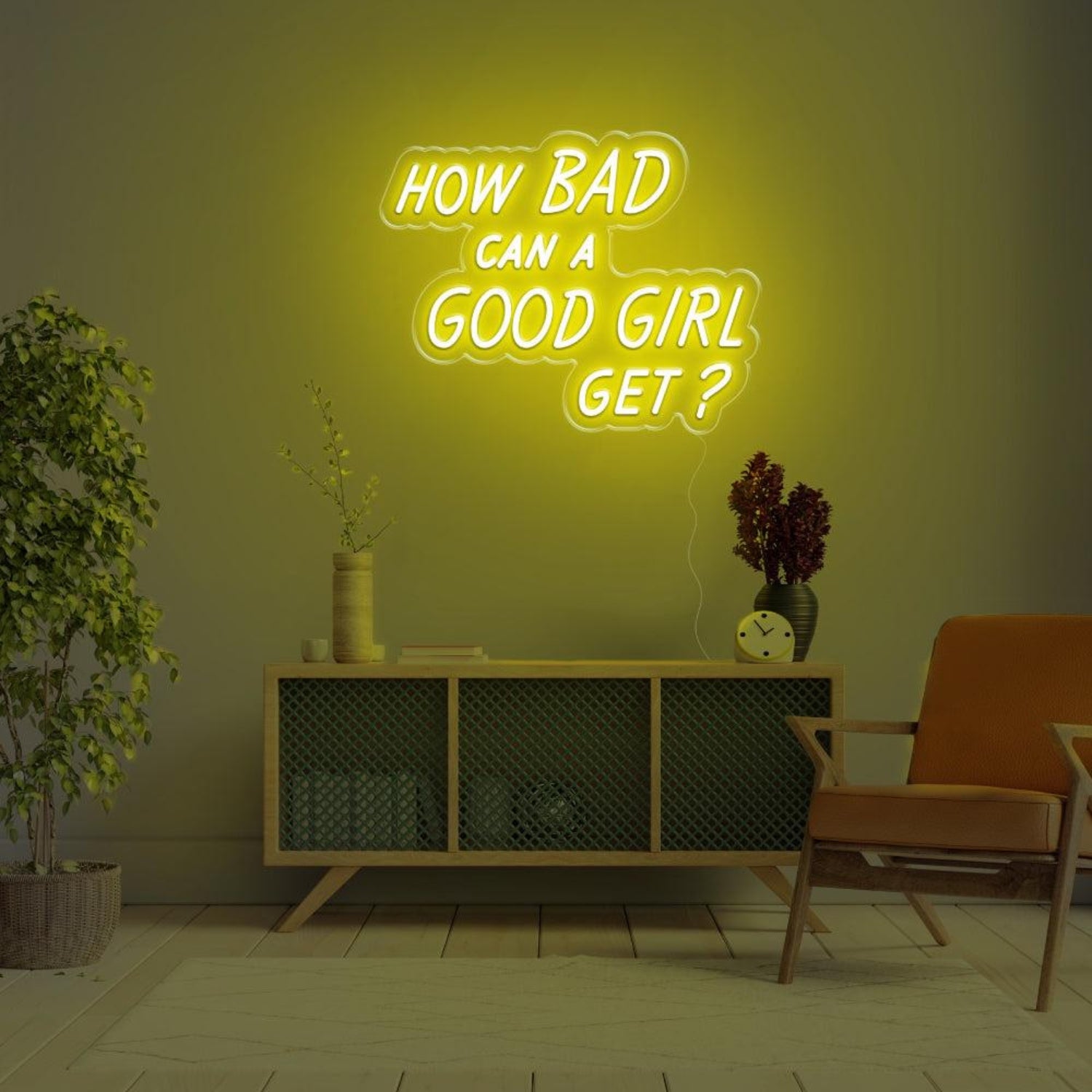 How Bad Can A Good Girl Get Pink Led Neon Sign For Modern Home Decor | Shineneon