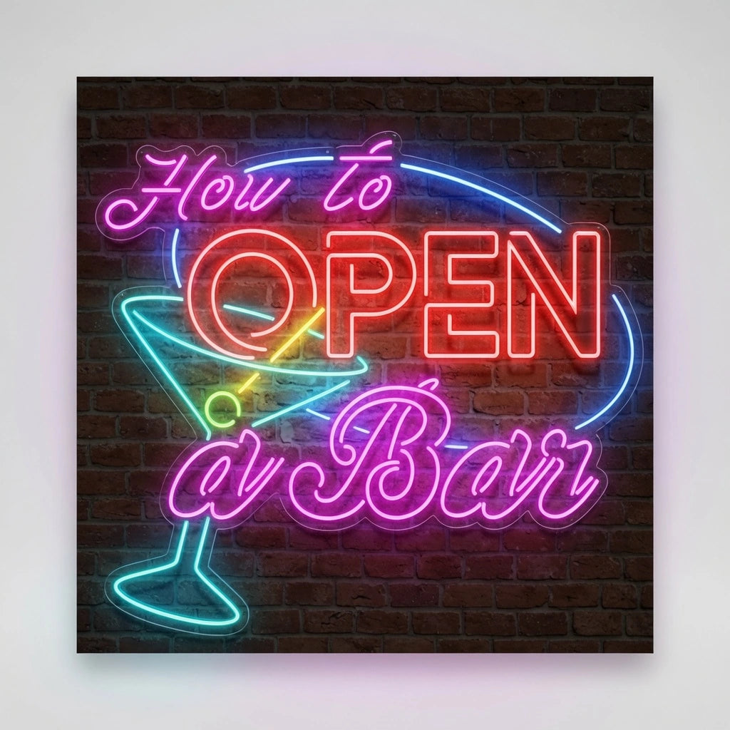 How To Open A Bar Wall Decor LED Neon Sign - 01 Original Product Image