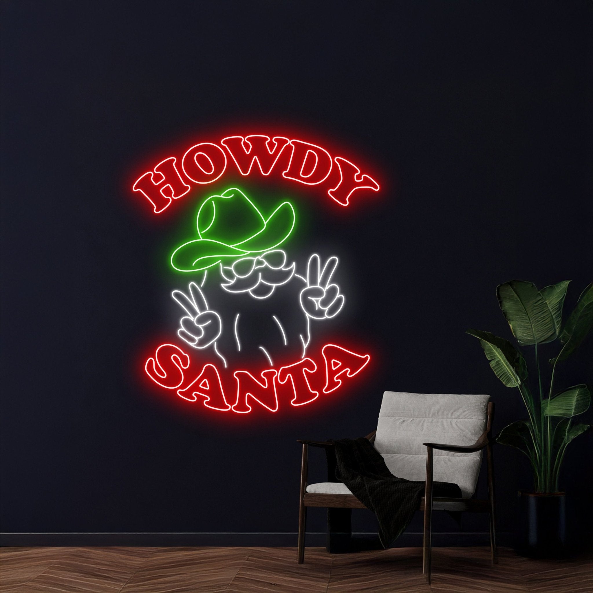 Howdy Santa Neon Sign - Shineneon
