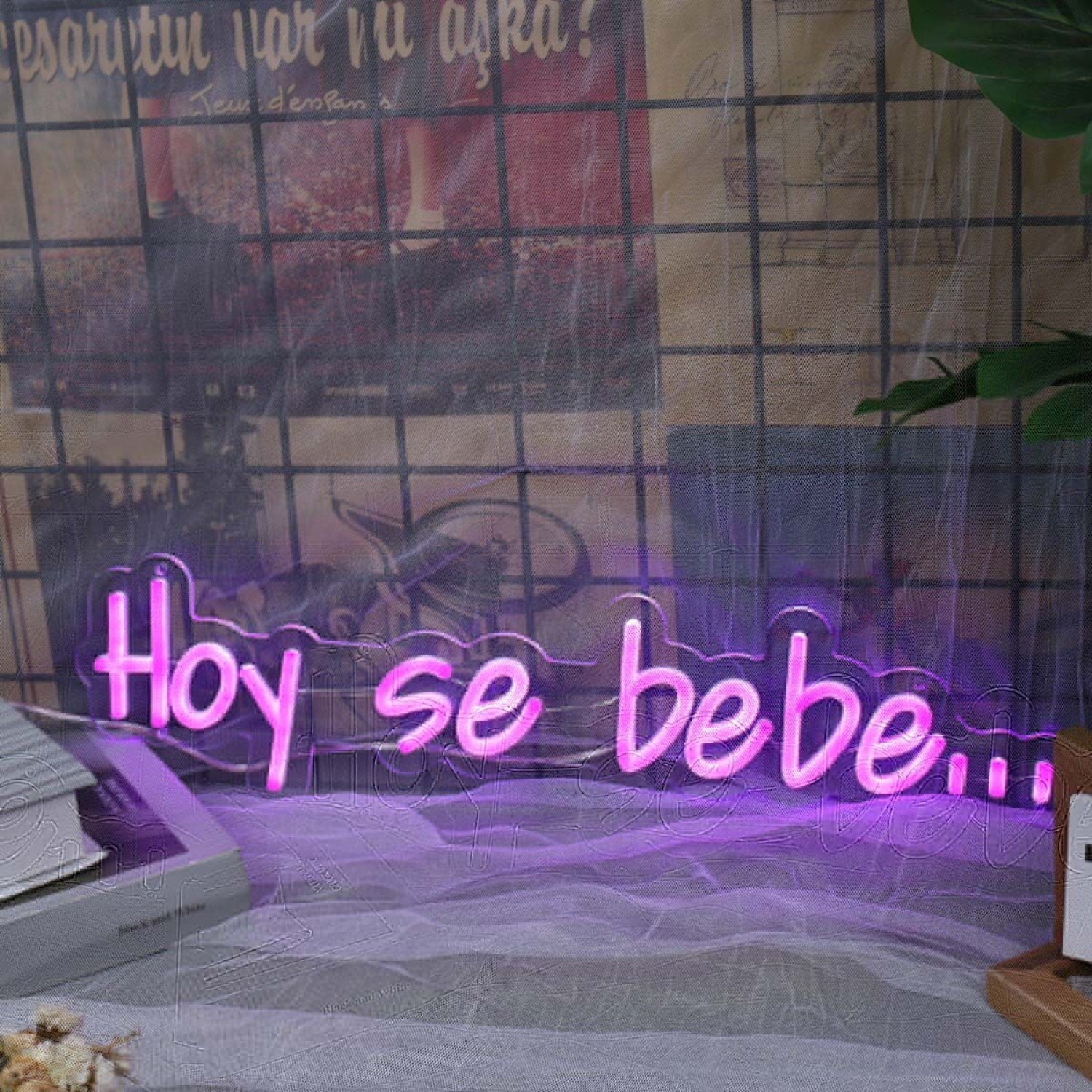 Hoy Se Bebe Purple Custom Led Neon Sign - Shineneon