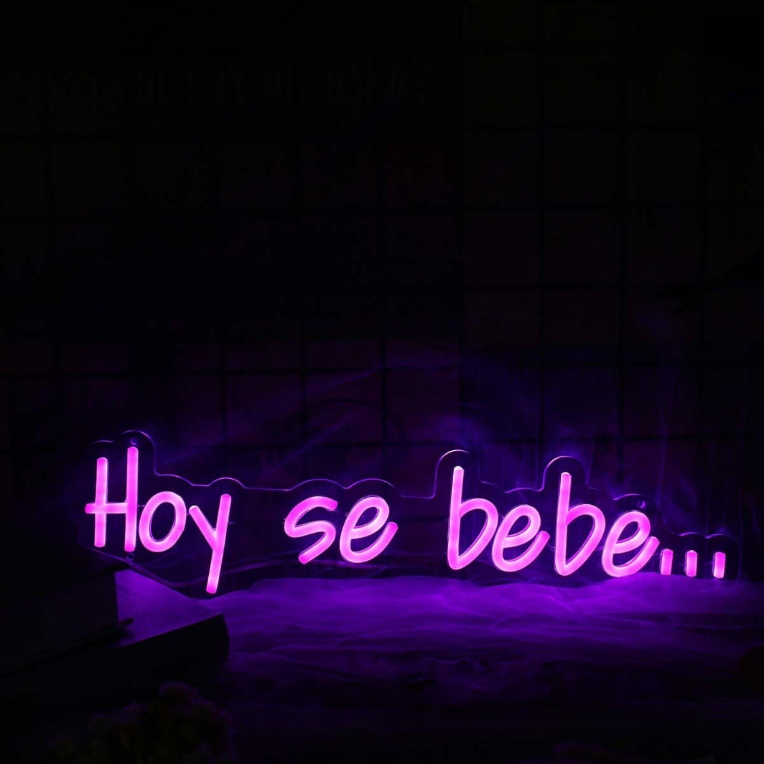 Hoy Se Bebe Purple Custom Led Neon Sign - Shineneon