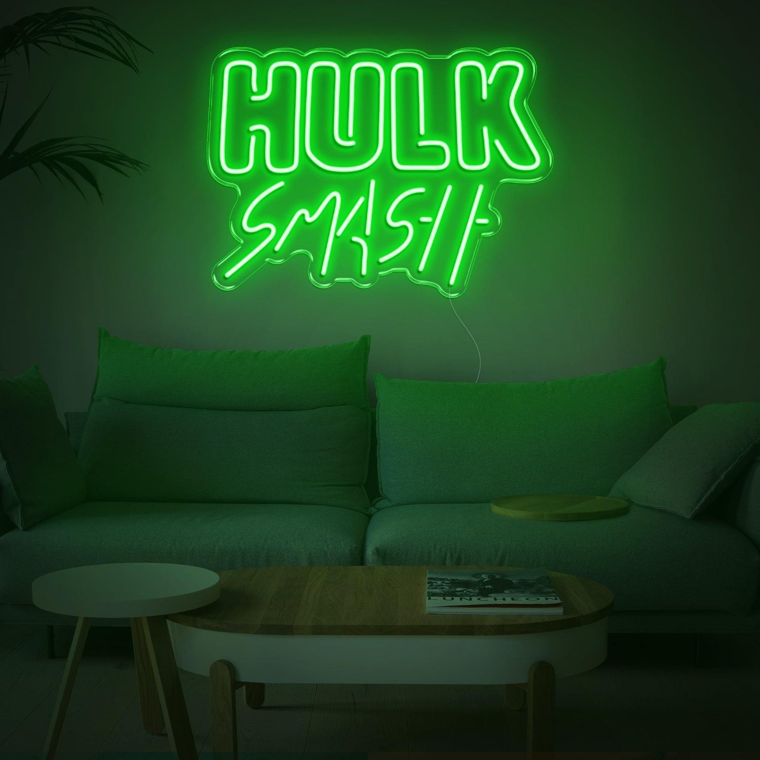 Hulk Smash Green Led Neon Sign For Marvel-Themed Room Decor | Shineneon