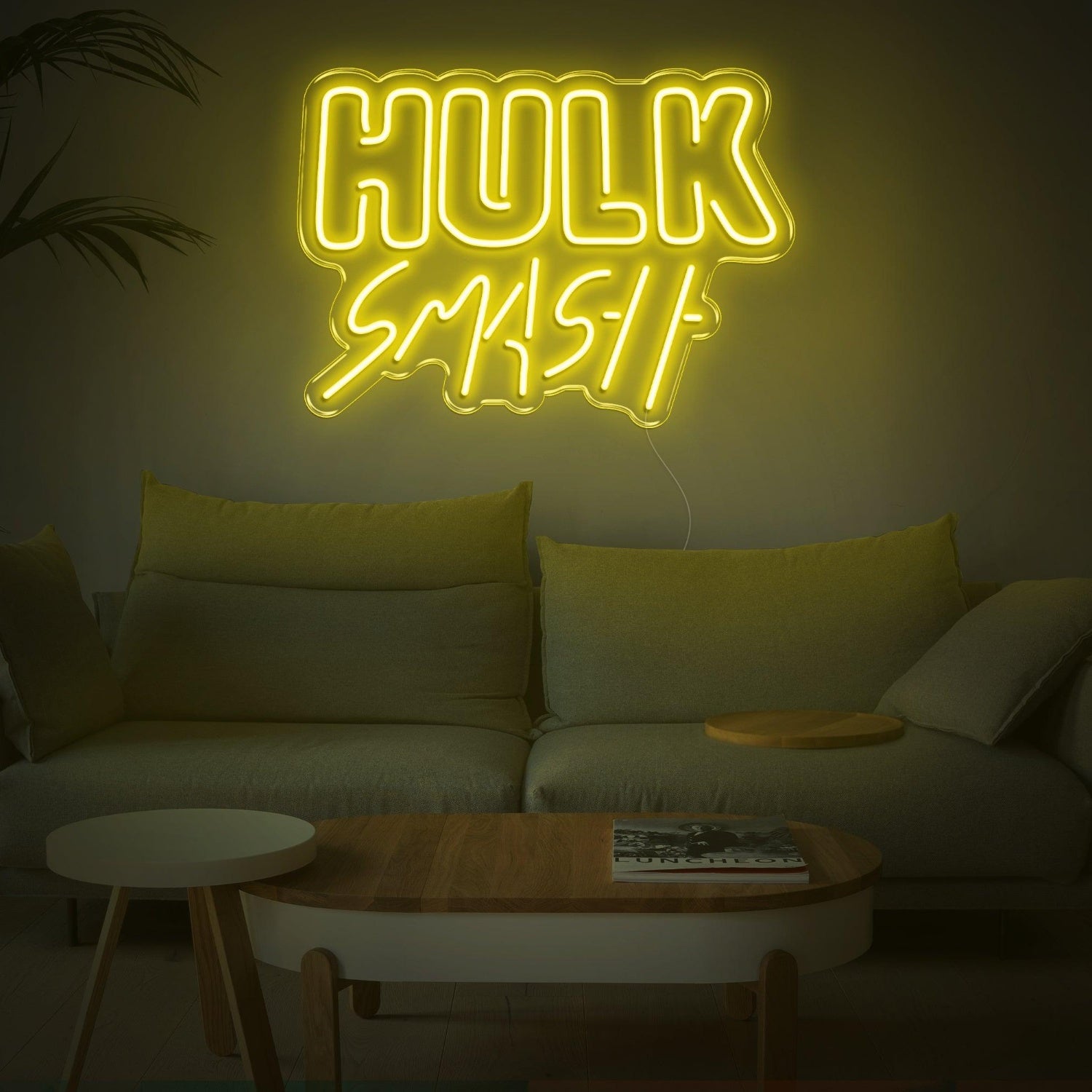 Hulk Smash Green Led Neon Sign For Marvel-Themed Room Decor | Shineneon